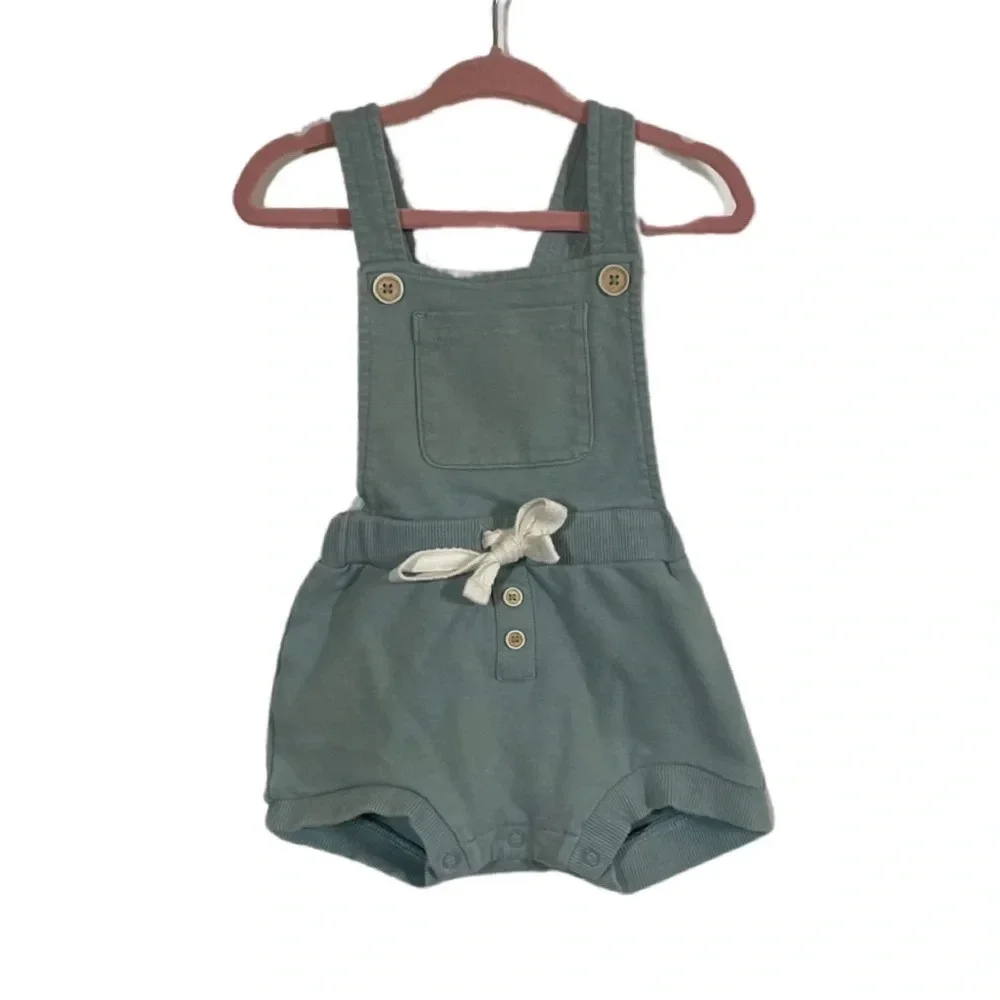 Jamie Kay Mason organic Cotton Playsuit One Piece Jumper in Lake Sea Green